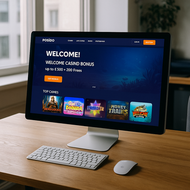 Posido Casino - Desktop felület dizájn - Magyar online kaszinó