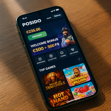 Posido Casino - Mobil platform - Reszponzív kaszinó magyar játékosoknak